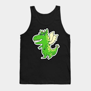 Very Grumpy green Dragon Tank Top